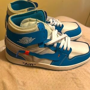Blue & White Off White Nike Air Jordan (Never Worn)